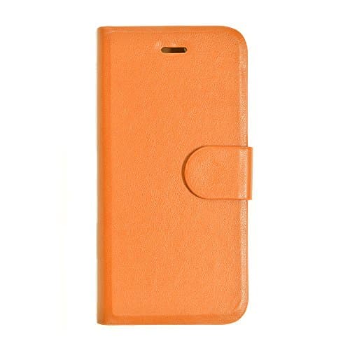 iPhone 6S Plus/iPhone 6 Plus (5.5inch) PU Leather Slim Flip Case, Magnet Button &amp; Stand Function, Camel [Japan Import]