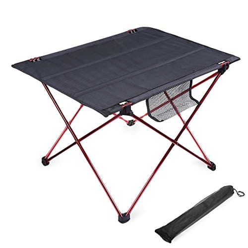 Lysport Lightweight Portable Camping Table Foldable Compact Picnic Table Roll Up Carry Bag Outdoor Camp Beach