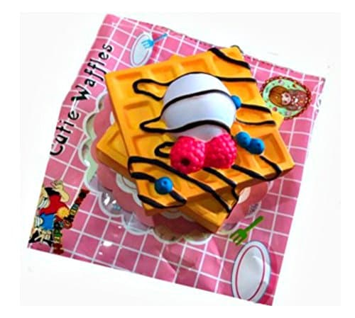 Cutie Vanilla with Chocolate Icing Double Waffle squishy