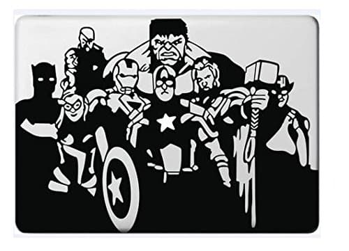 15" Macbook Marvel Superheros Decal by OLG