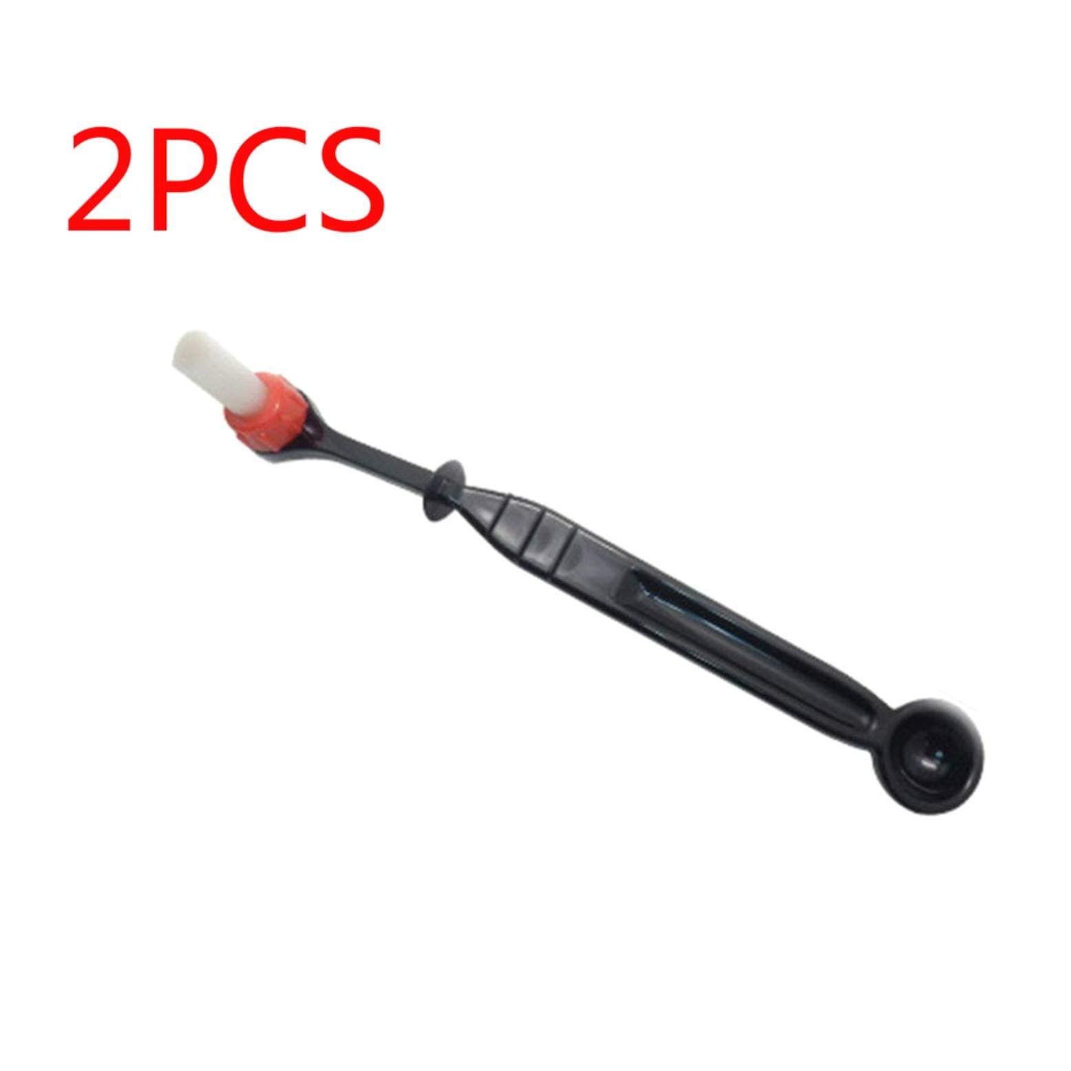 Sepikey 2PCS Brush Nylon Dual-use Durable Practical Black Detachable Coffee Machine Brush