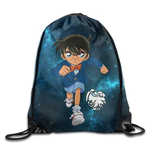 Popular Anime Character Detective Conan Drawstring Backpack Sack Bag