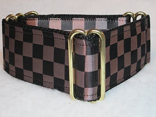2" Wide Checkered Martingale Dog Collar