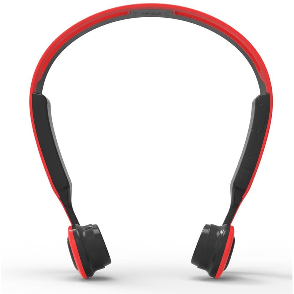 Bone Conduction Headphones Effie Wireless Bluetooth 4.2 Stereo Sweatproof Sport Headset Built-in Microphone for Drivers,Outdoor Sports and Hearing Impairment People or the Aged(Red&Black)