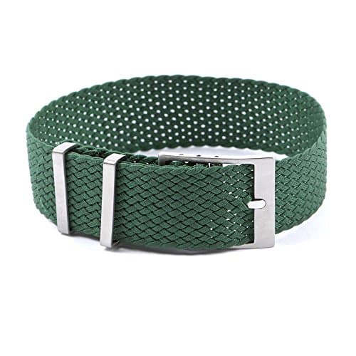 Perlon watch strap watchstrapon style Green