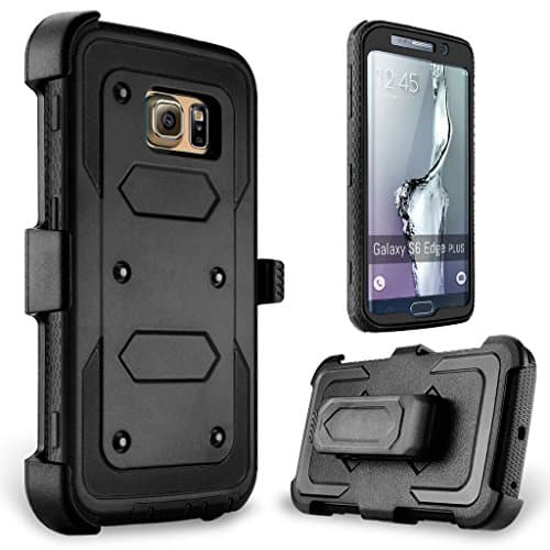 Galaxy S6 Edge Plus case, Samcore Defender Heavy Duty Belt Clip Case With Rugged Holster, Without Screen Protector for Samsung Galaxy S6 Edge Plus [BLACK]
