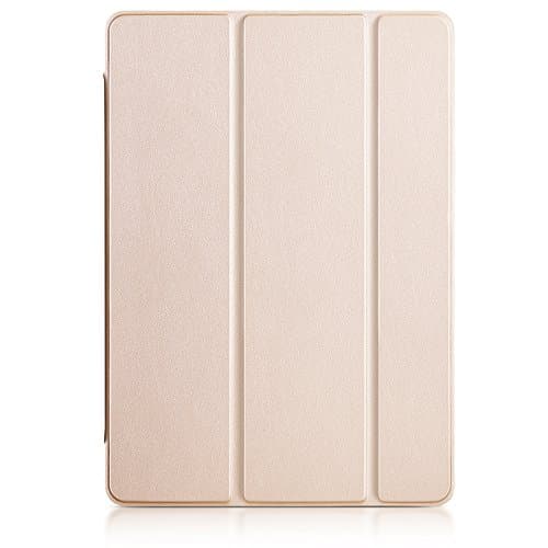 iPad 2017 iPad 9.7 inch Case - VALK Lightweight Smart Case Trifold Stand with Auto Sleep/Wake Function, Microfiber Lining, Hard Back Cover for Apple iPad 9.7-inch,Champagne gold