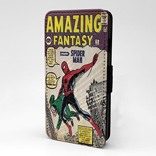 Comic Book Printed Phone Flip Case Cover For Apple iPhone 7 & 7S - Spiderman - S-A916