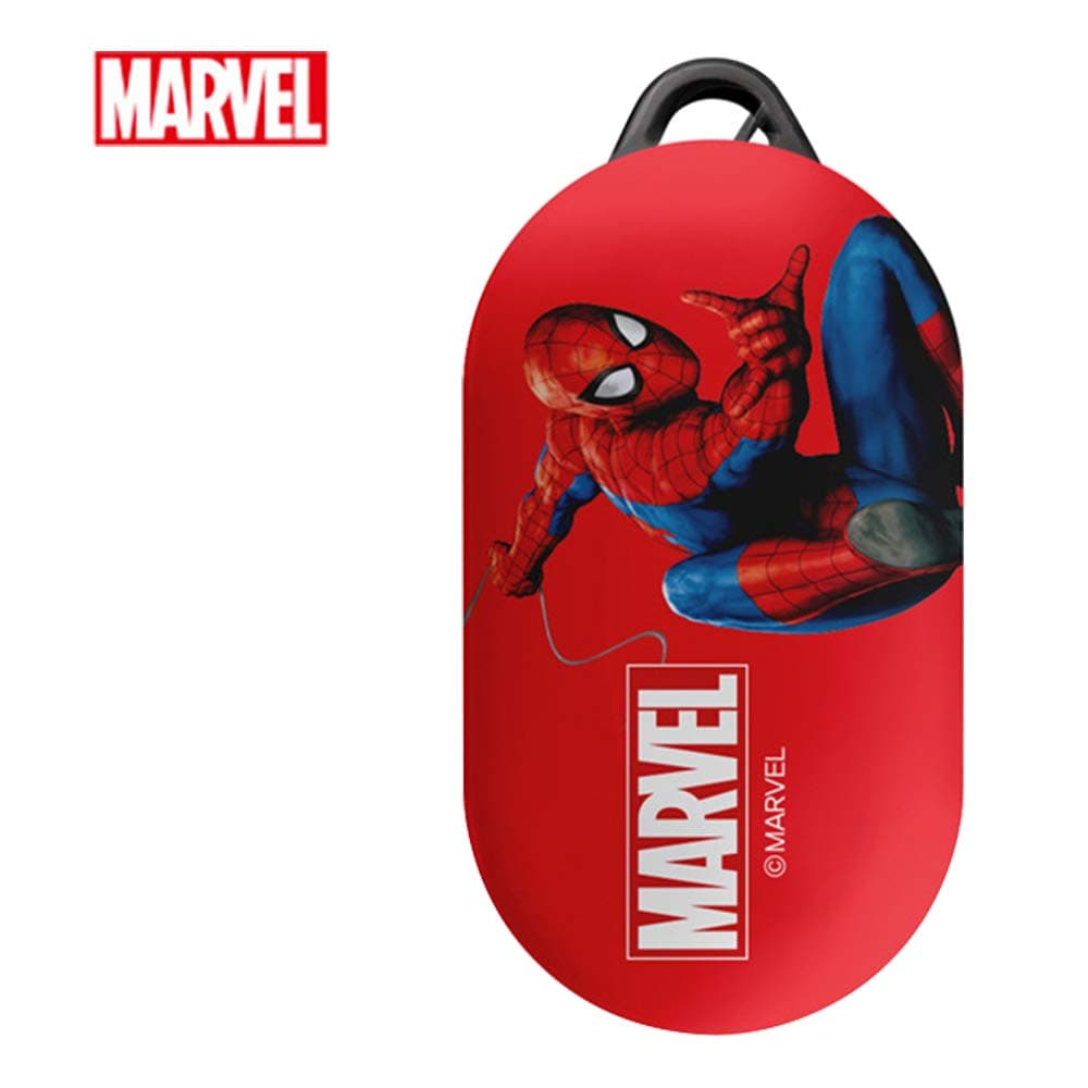 DMK Marvel Plastic Galaxy Buds/Buds+ Plus Case Cover, Compatible with Samsung Galaxy Buds/Buds+ Plus, fit, Hard Protective Case, Full Body Protection (Action Cartoon Spider Man2)