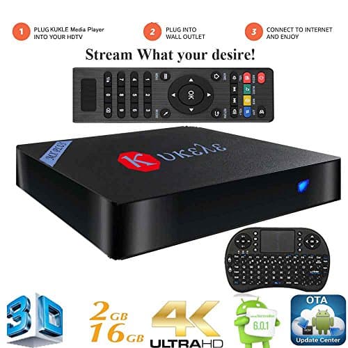 Kukele MXPlus Internet Streaming Media Player Quad Core 2GB/8GB Latest Android Media Center TV Box MINI PC Wireless Keyboard Auto-Update