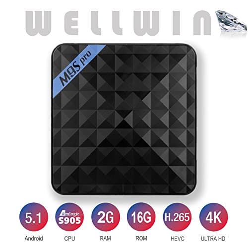 WELLWIN M9S Pro Android TV Box S905 Quad core 2GB/16GB/4K Android 5.1 OS WIFI/Internet Bluetooth 4.0 DLNA Miracast HD 3D