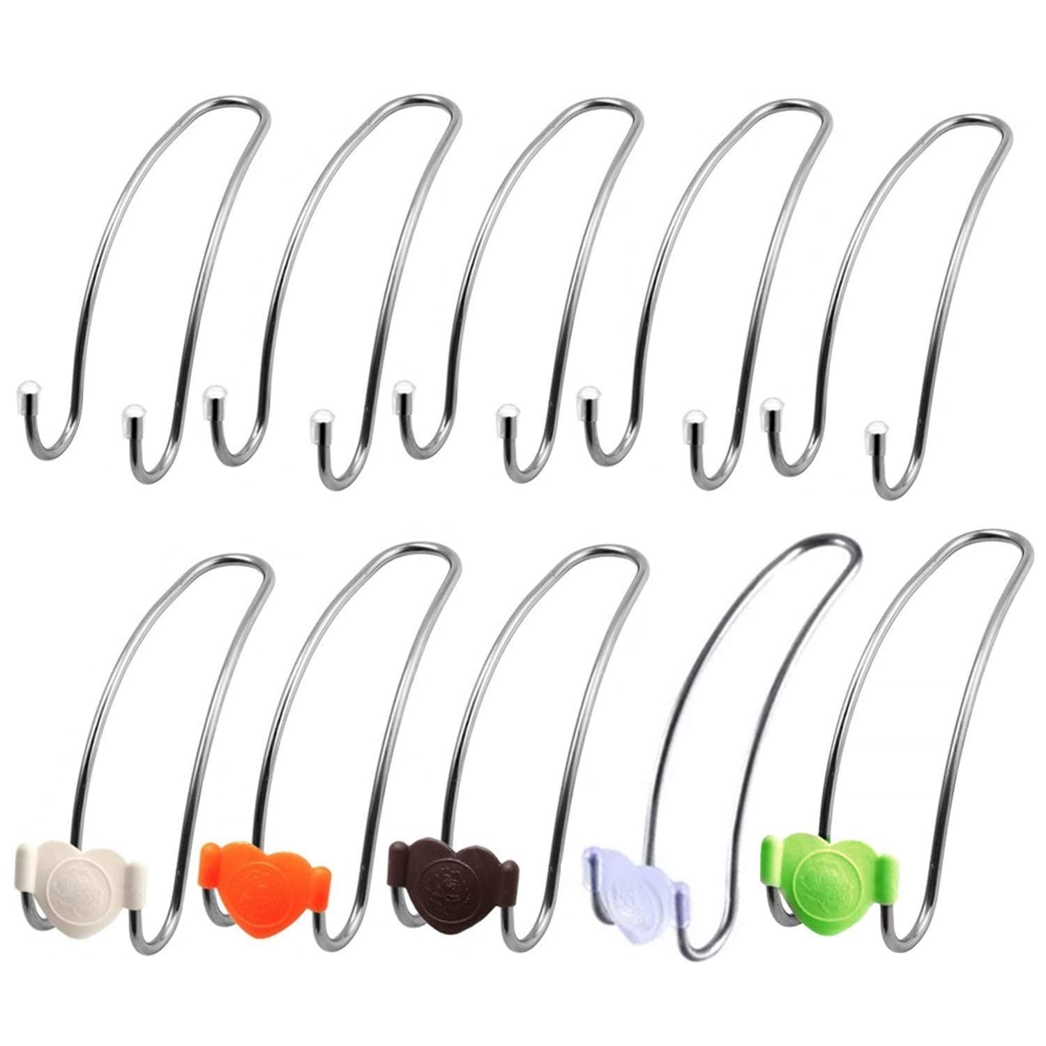 10 Pcs Car Back Seat Hook Universal Car Headrest Hook Car Storage Hook for Shopping Bag Purse Clothing Grocery Handbags Grocery Bag