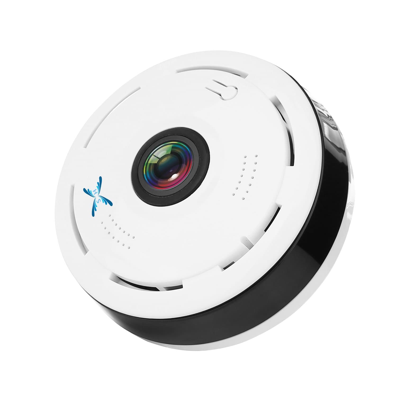 SamHity IP Camera Wifi Surveillance Camera 360 Degree Panoramic 3D VR Wireless Wifi 2.4GHZ Security Camera Outdoor Super Wide Angle Support IR Night Motion Detection Keep Home Safe