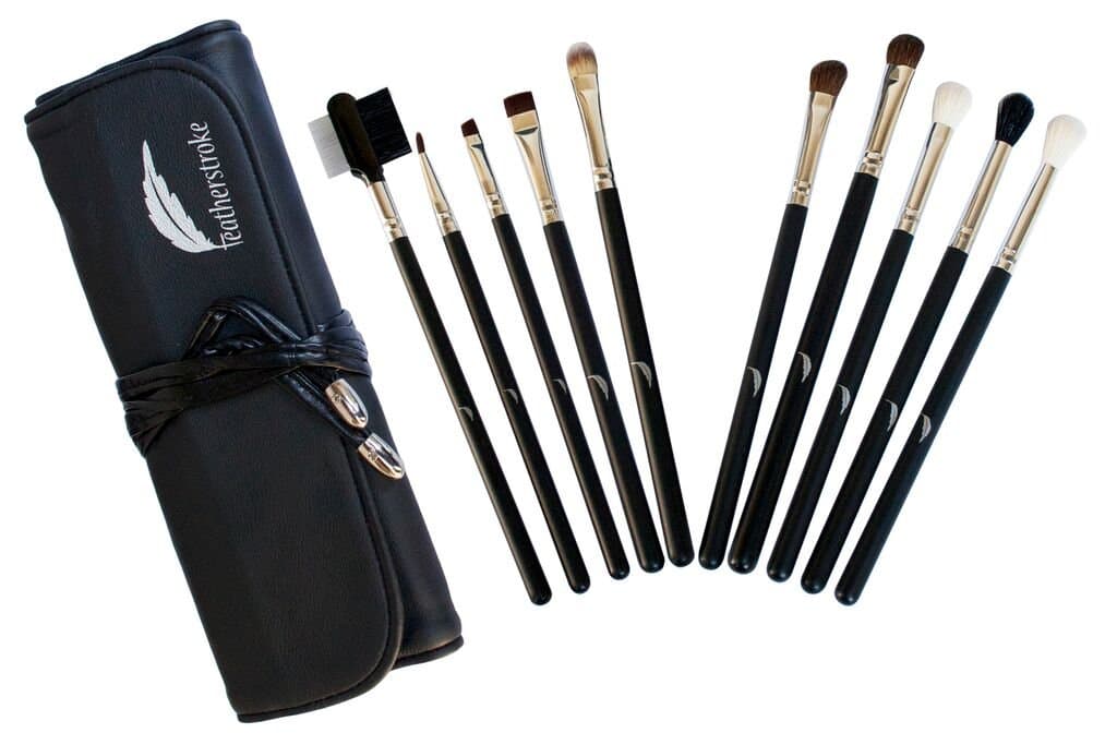 Featherstroke Eye Makeup Brush Set, 10-Pieces