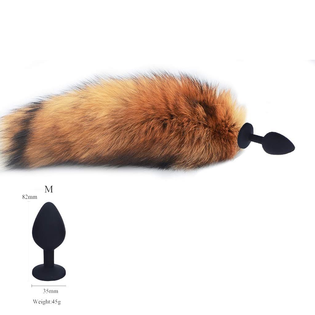 Haorzi Fox Tail with Medium Size Silicone P-Lug