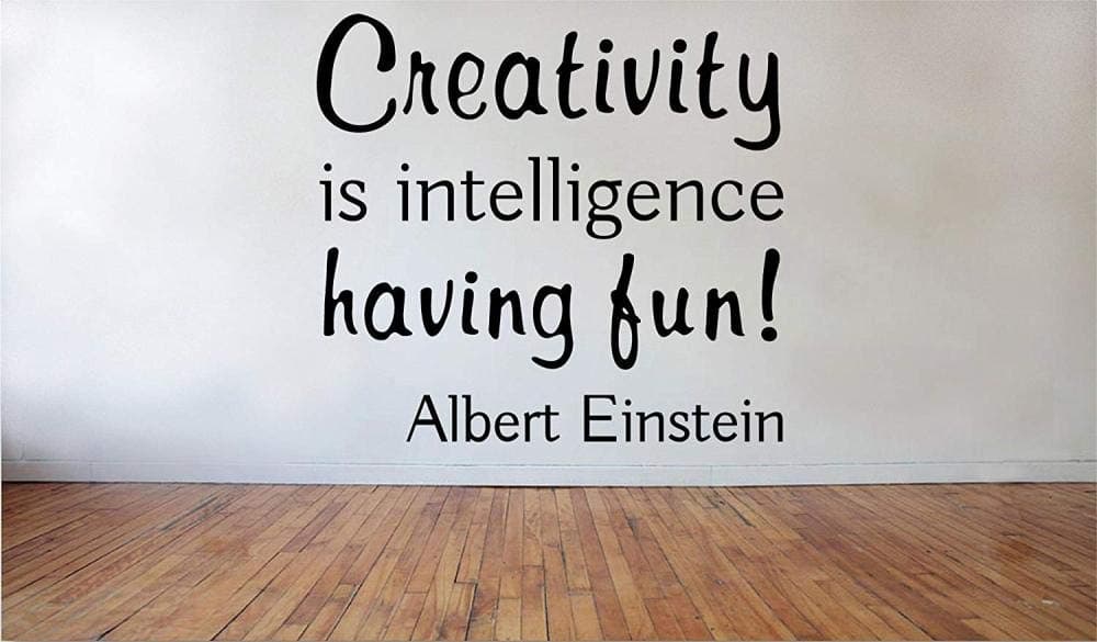 Creation is Wisdom Albert Einstein Removed Vinyl Wall Decals
