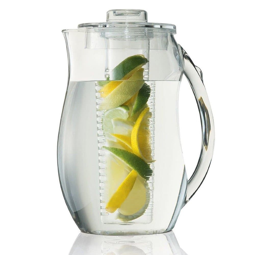 Fruit infusion pitcher /2.9 quart water pitcher with free cleaning