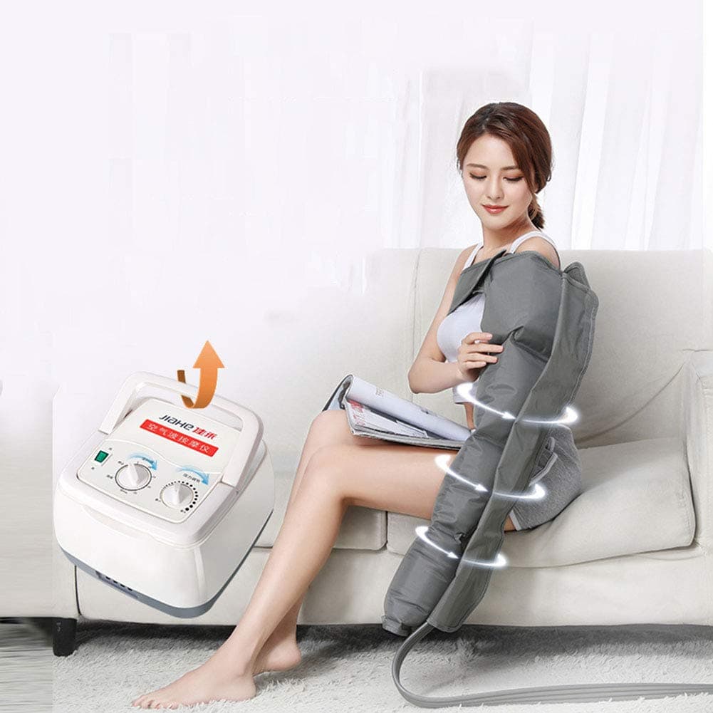 Hmyloz Air Compression Massage Single Arm Cuff Machine 4 Deactivatable Air Chambers Pressure And Time Easy To Set 4 Massage Programmes