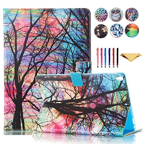 Monstek iPad Pro 10.5 Case,Smart Flip Leather Case Auto Wake/Sleep Kickstand Cover Wallet Protective Case for iPad Pro 10.5 Inch,2017 Release - 02 Big Tree