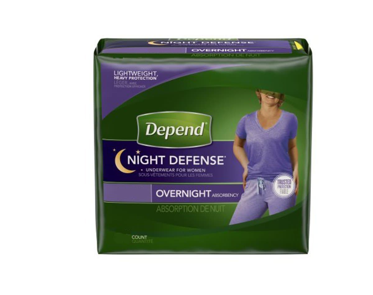 Depend Women's Night Defense Pull-On Underwear - Small, 32/Case