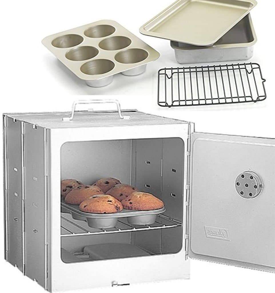 Island Time Brands Bundle Includes Coleman Oven and Nordic Ware Compact Ovenware 5 Piece Set
