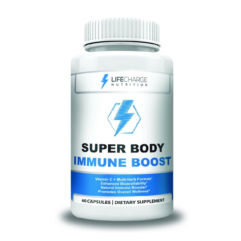 Super Body Immune Boost and Wellness Complex - Vitamin C + Selenium + Vitamin E + Graviola + Red Raspberry Juice Extract + Green Tea Extract + Curcumin + Grape Seed Extract