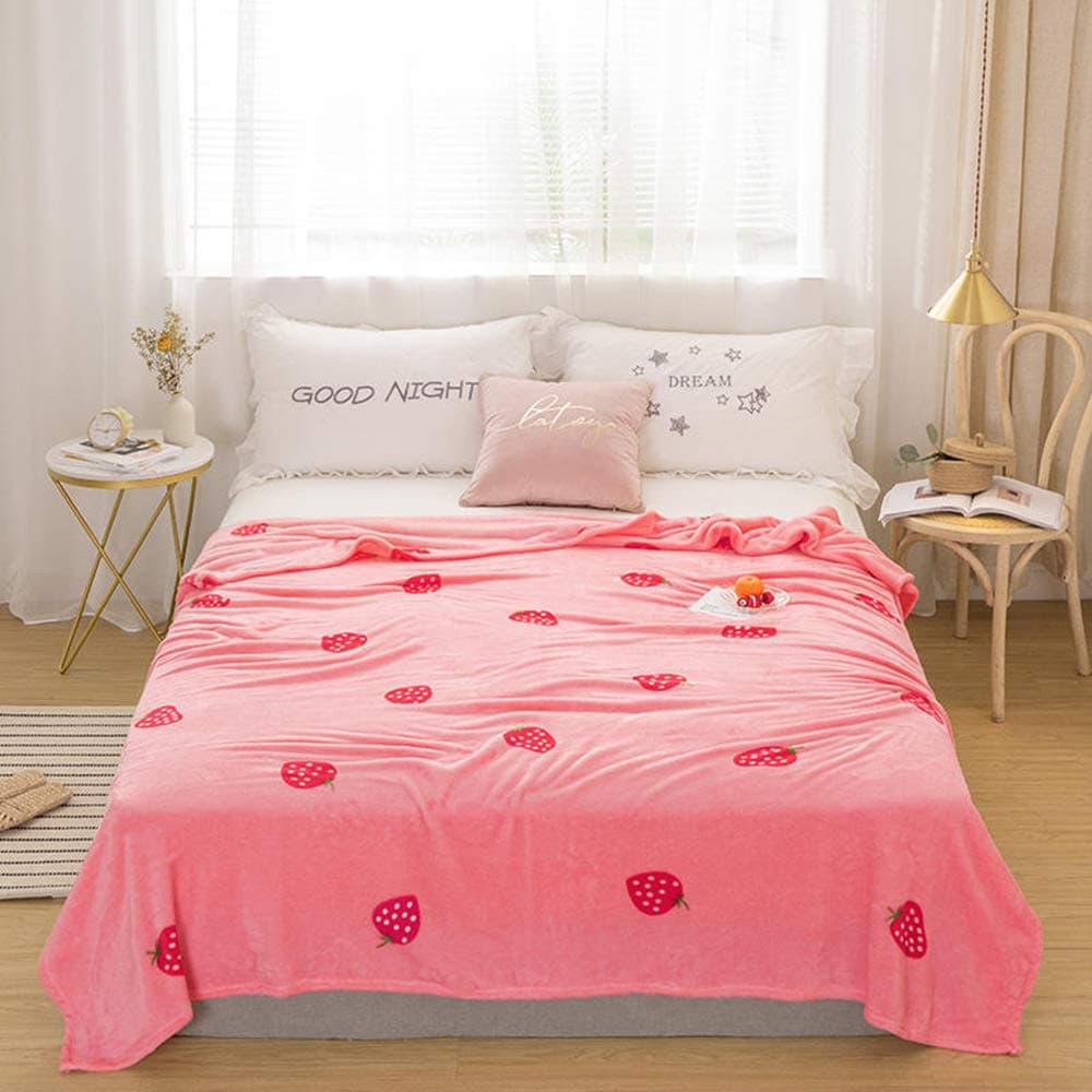 Urijk Soft Fluffy Warm Throw Blanket for Sofa, Bed, Couch, Car -Microfiber, Wrinkle Resistant, Anti-fade, Double/Twin Size