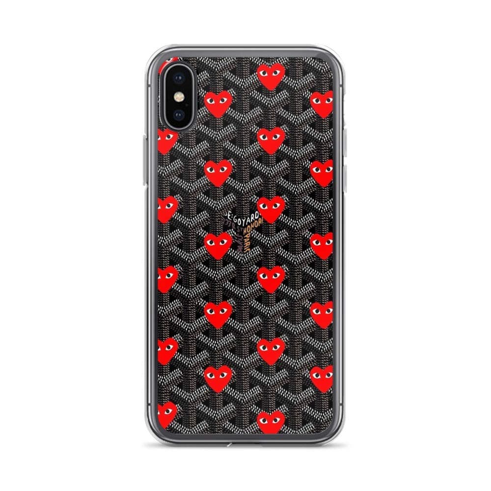 iPhone Xs Max Pure Clear Case Cases Cover red Comme Love