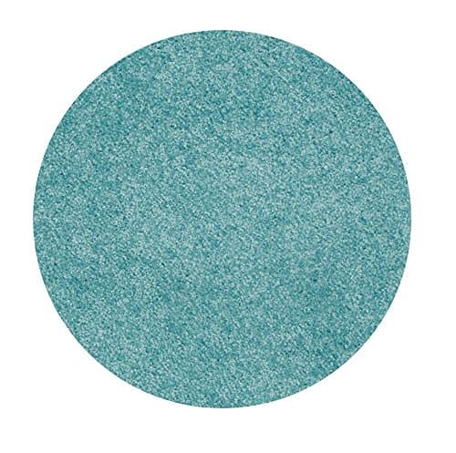 American Bright Solid Color Teal 6' Round - Area Rug