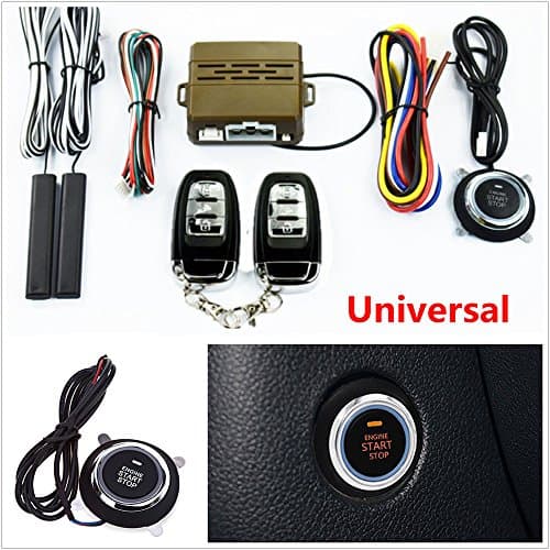 Universal Smart E Models Remote Control Door Lock Car Alarm Start Security System Keyless Entry Push Button Remote Kit Vehicle Security and Remote Starter System