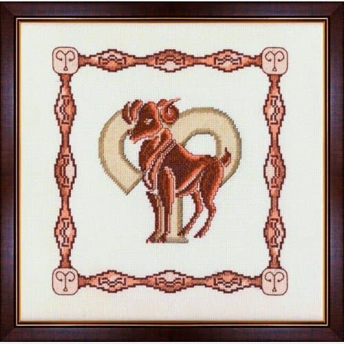 Cross Stitch Kit Horoscope Aries