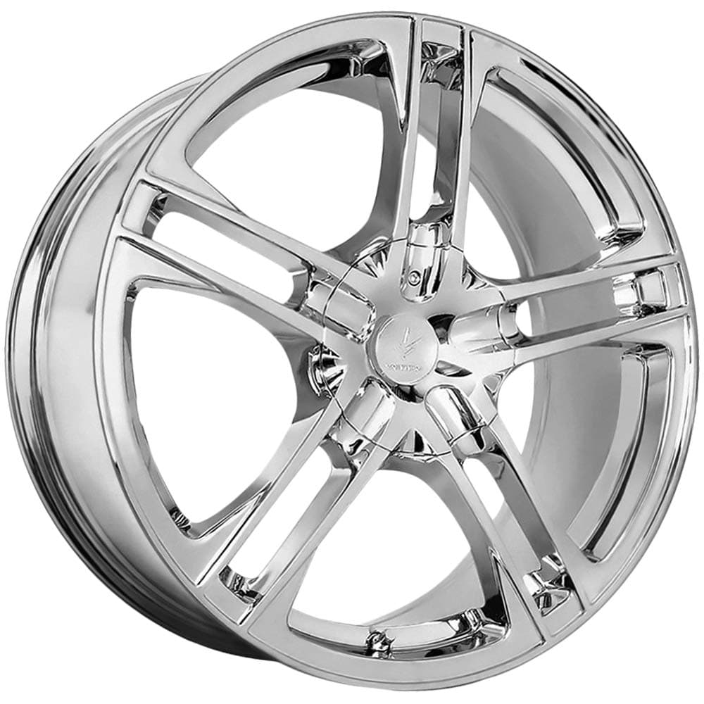 Verde Custom Wheels Protocol Chrome Wheel with Painted Finish (18 x 7.5 inches /6 x 120 mm, 40 mm Offset)