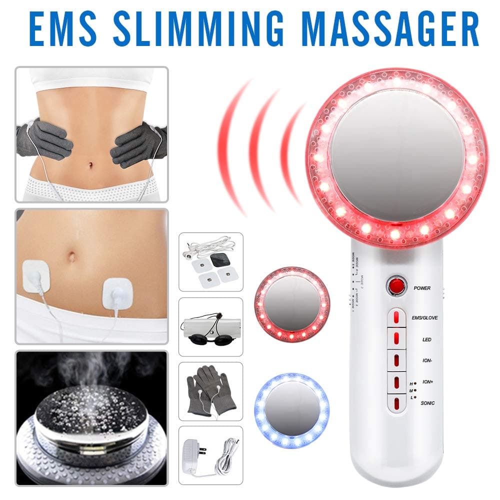 Fat Remover Machine 6 in 1 EMS Weight Loss Machine for Stomach Arm Leg Skin Care Beauty Device with EMS Pads MEILYLA