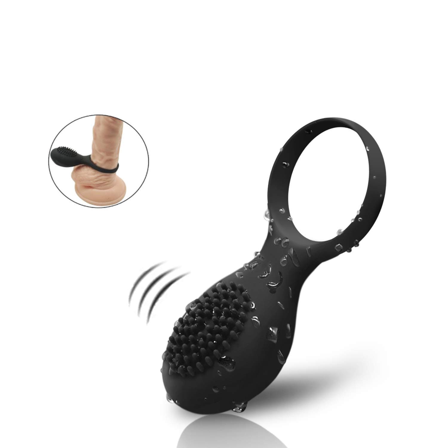 frartt Soft Silicone Exercise Bands - Time Delay - Flexible - Black