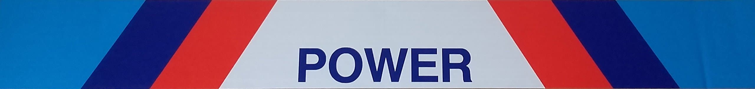 Front Window Sticker M Power 135 x 15 cm