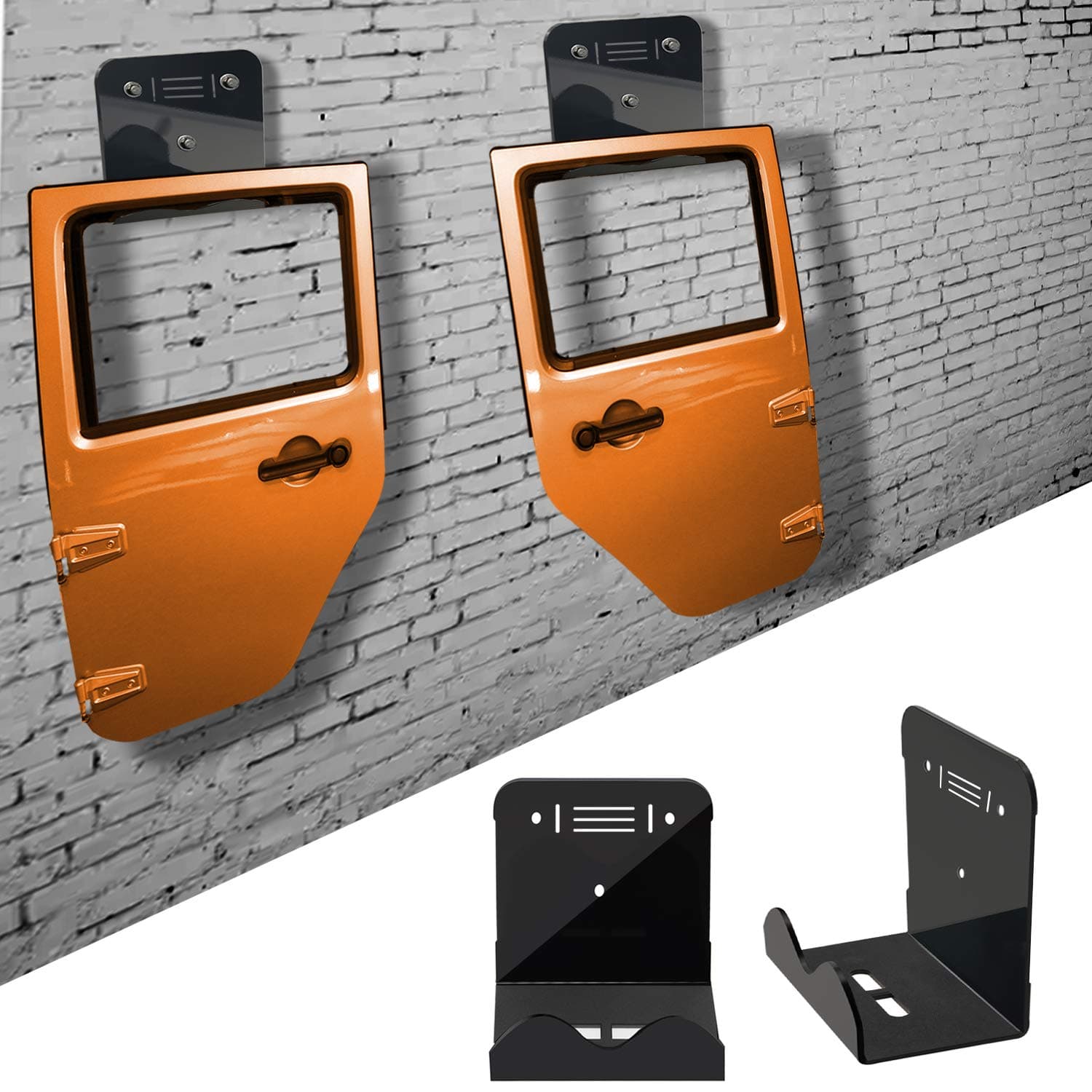 Bentolin Door Hanger Storage Rack Bracket, Door Wall Mount Storage Compatible for CJ YJ TJ LJ JK JKU and The All New JL, Pack of 2