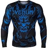 Venum Devil Long Sleeve Compression Rashguard - Navy Blue/Black