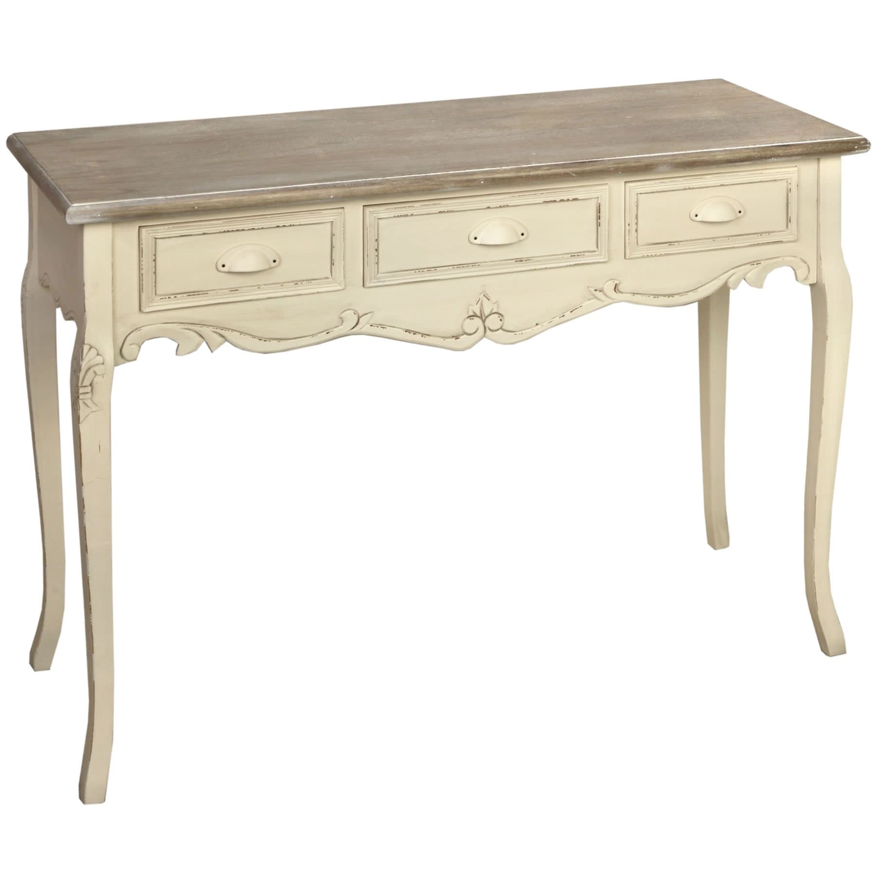Shabby Chic Country 3 Drawer Dressing Table