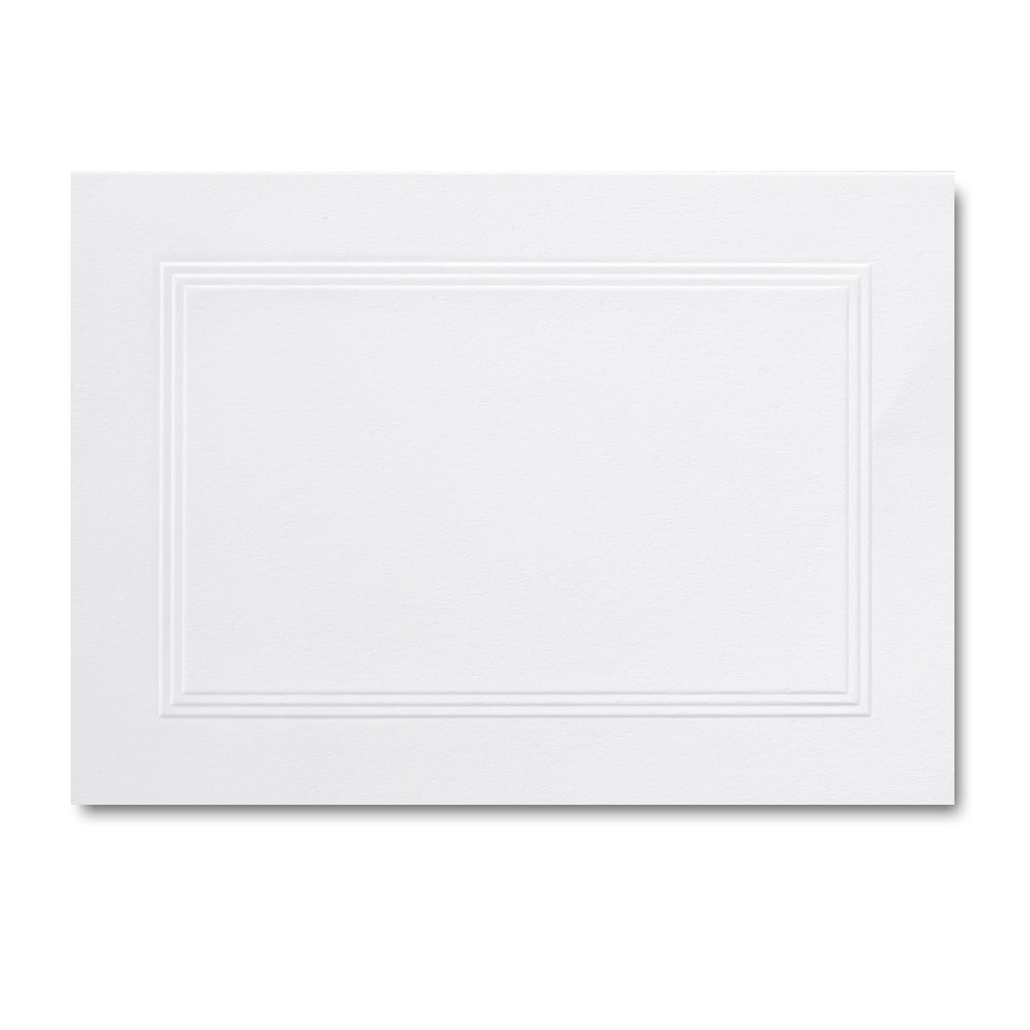 Fine Impressions 250-Count White Blank Fold-Over Triple Panel Cards For Invitations/Announcements/Responses/Art Cards, Size A1 (3.5" x 4.8"), Bright White (RRAN4FWTP)