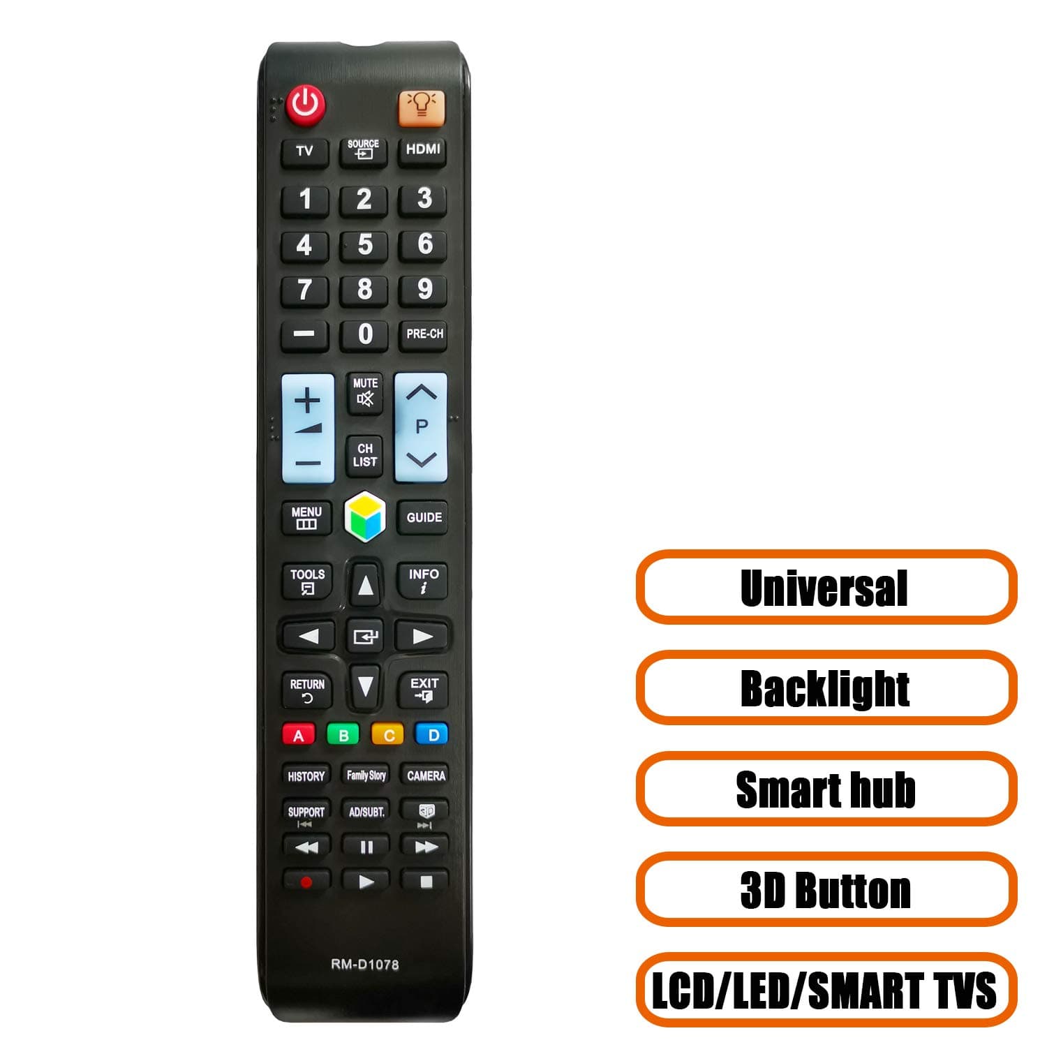 Universal Remote Control for All Samsung TV Replacement for All LCD LED HDTV 3D Smart TVs
