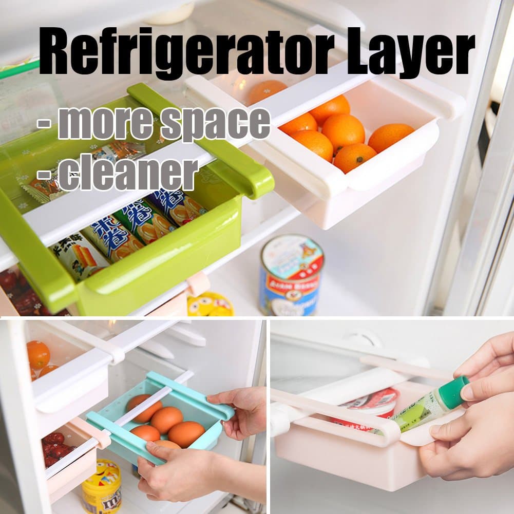 EasyKitchen Refrigerator Organizer Drawers, Green