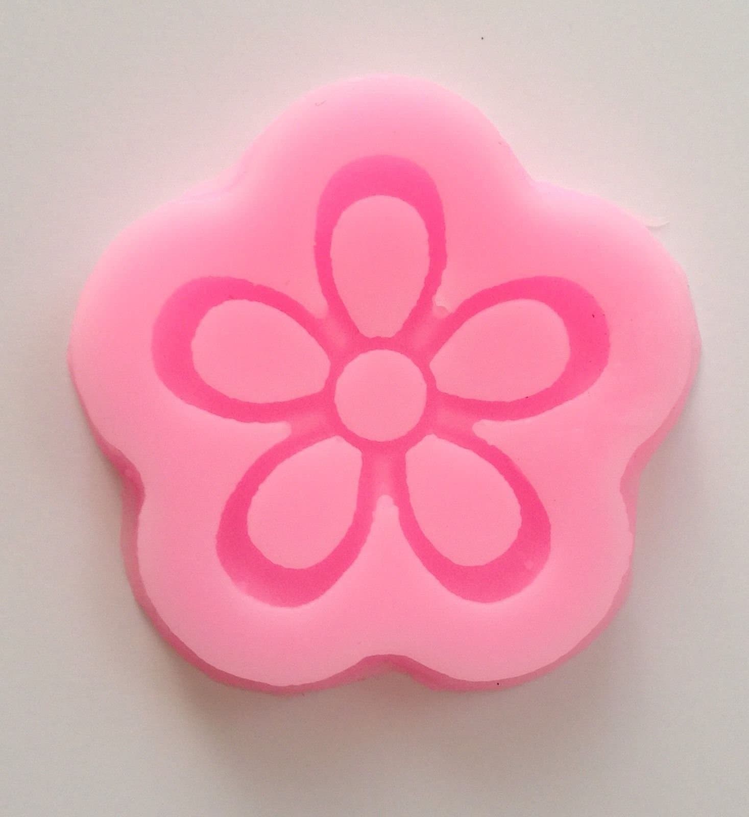 1Pcs Silicone Mold Making Kit Mini Small Flower Soft Silicone Mold Fondant Mat Cake Decorating Cupcake Design Size of Mat 1 1/3"
