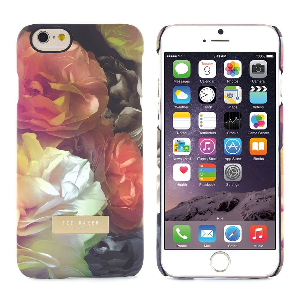 Ted Baker Hard Shell - Official Ted AW15 Collection for Apple iPhone 6 PLUS / 6S PLUS , Technicolour Bloom Design Fashion Branded Ted Baker iPhone 6S Plus Cover, Apple iPhone 6 PLUS Case - Torte