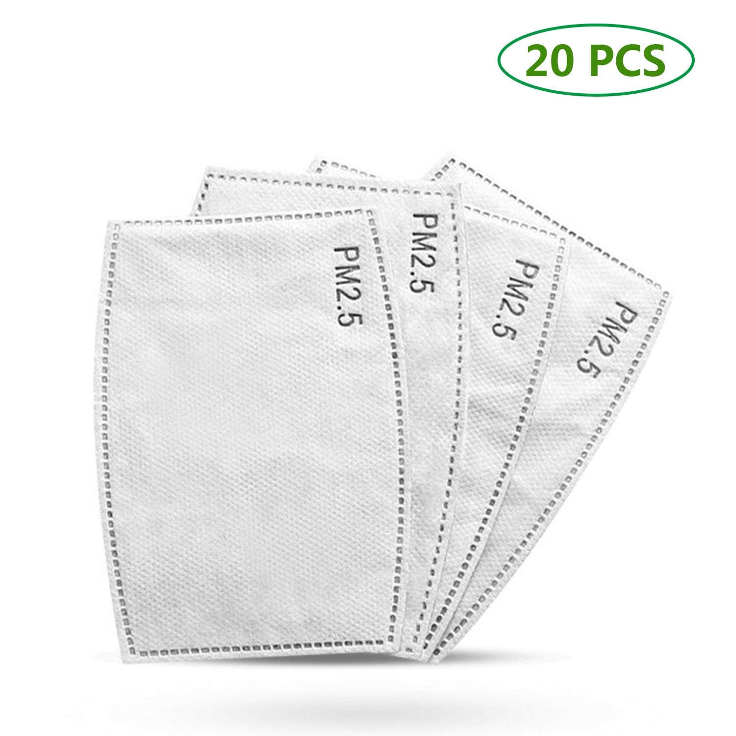 PM2.5 Filter Replacement Activated Carbon Filter for Anti Haze Filter Protective pm-2.5 replacement pads (20Pcs-Small)