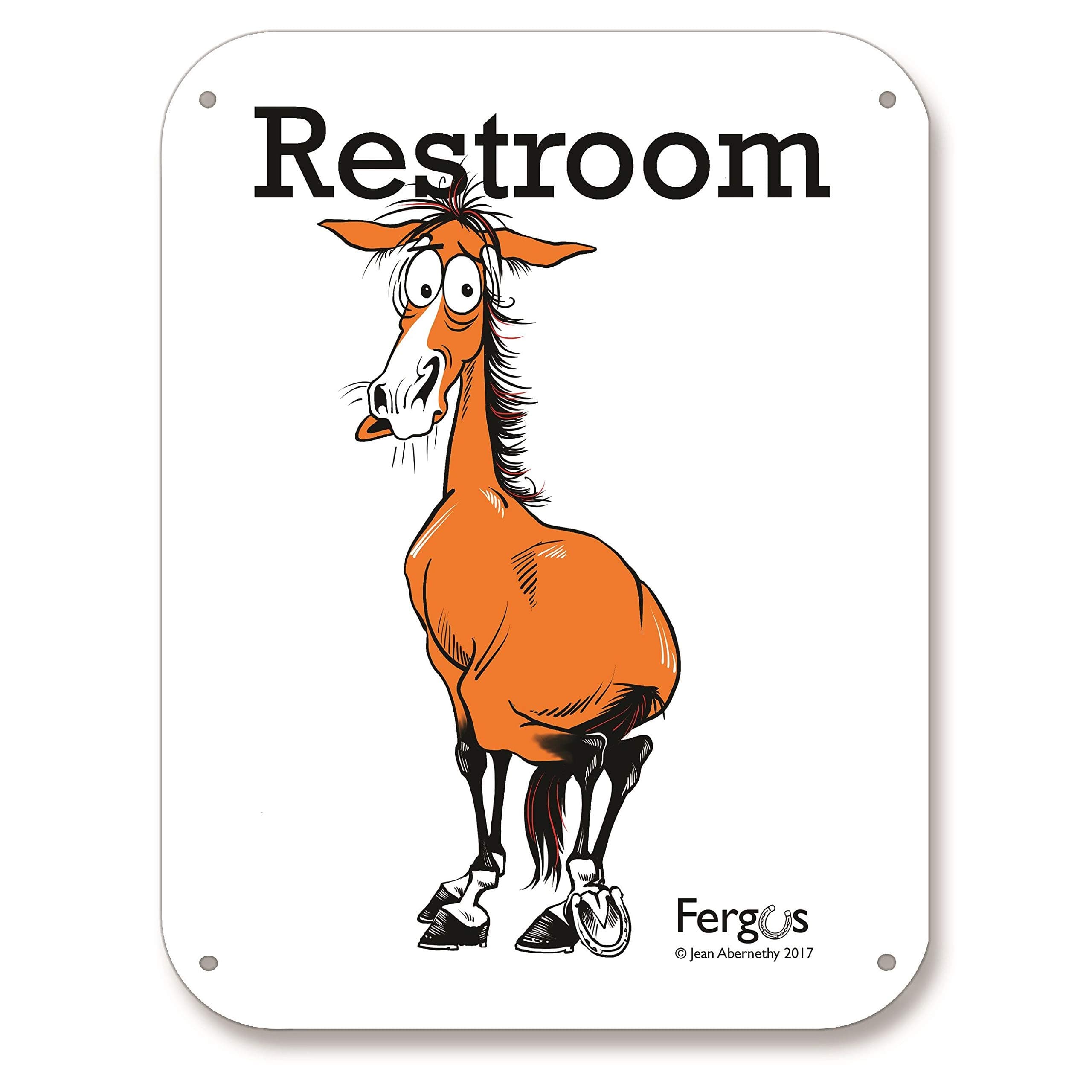 FERGUS Stall/Barn Sign Restroom
