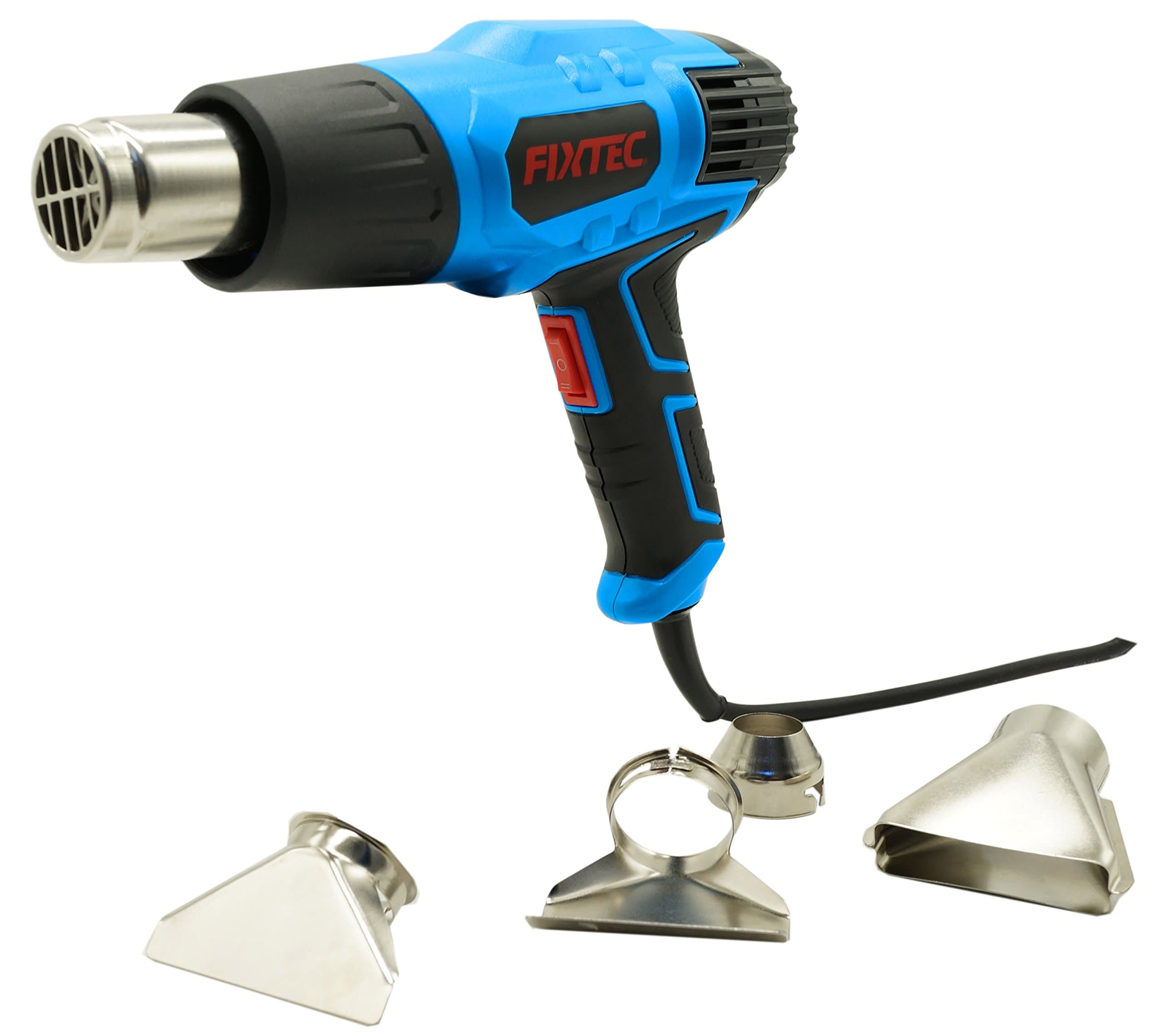 Fixtec Hot Air Gun Kit 2-Temperature Seting 350°C/550°C with 4 Heat Gun Nozzles, 2000W - 3 pin Plug