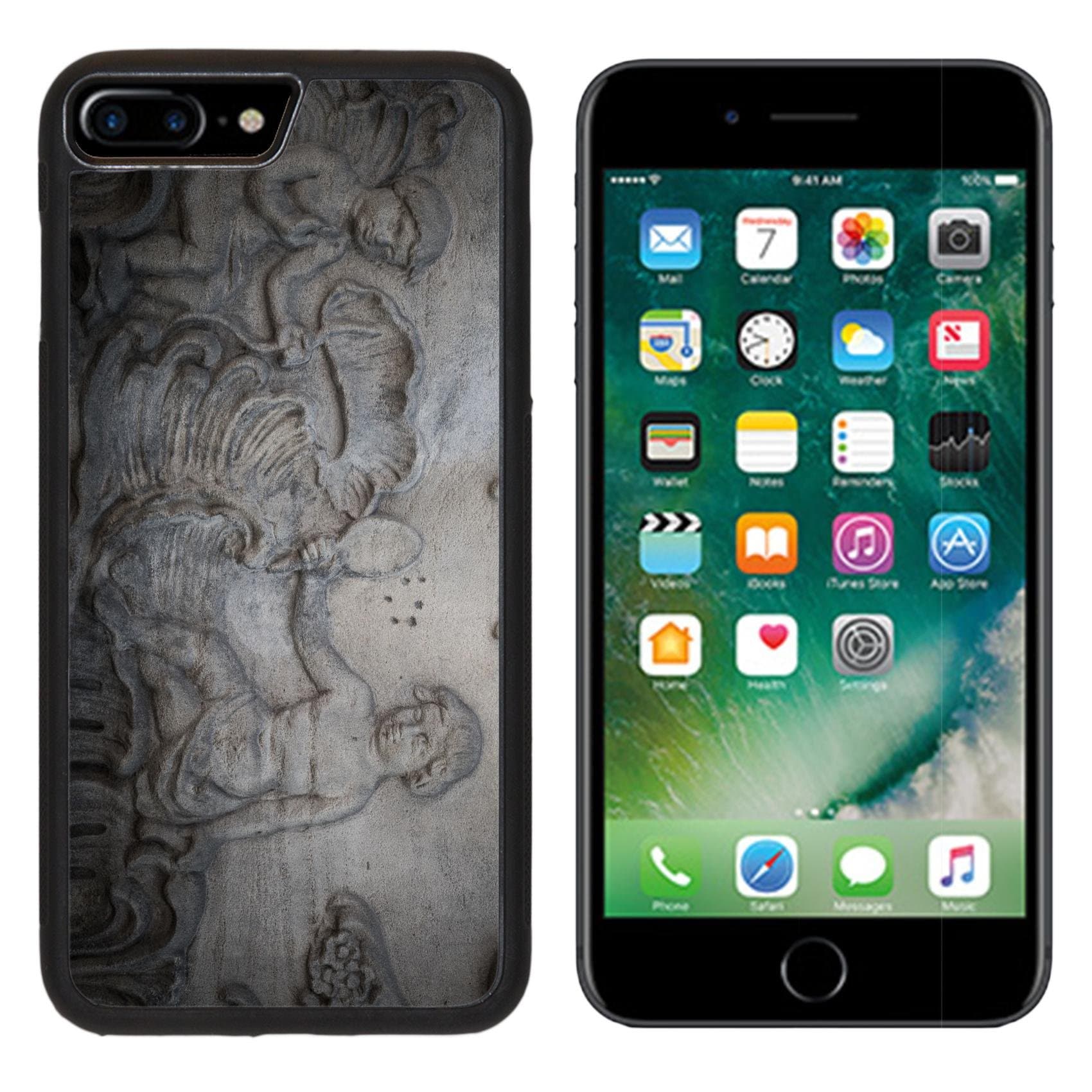 MSD Premium Apple iPhone 7 Plus Aluminum Backplate Bumper Snap Case IMAGE 24681668 Vintage stucco decoration on a wall