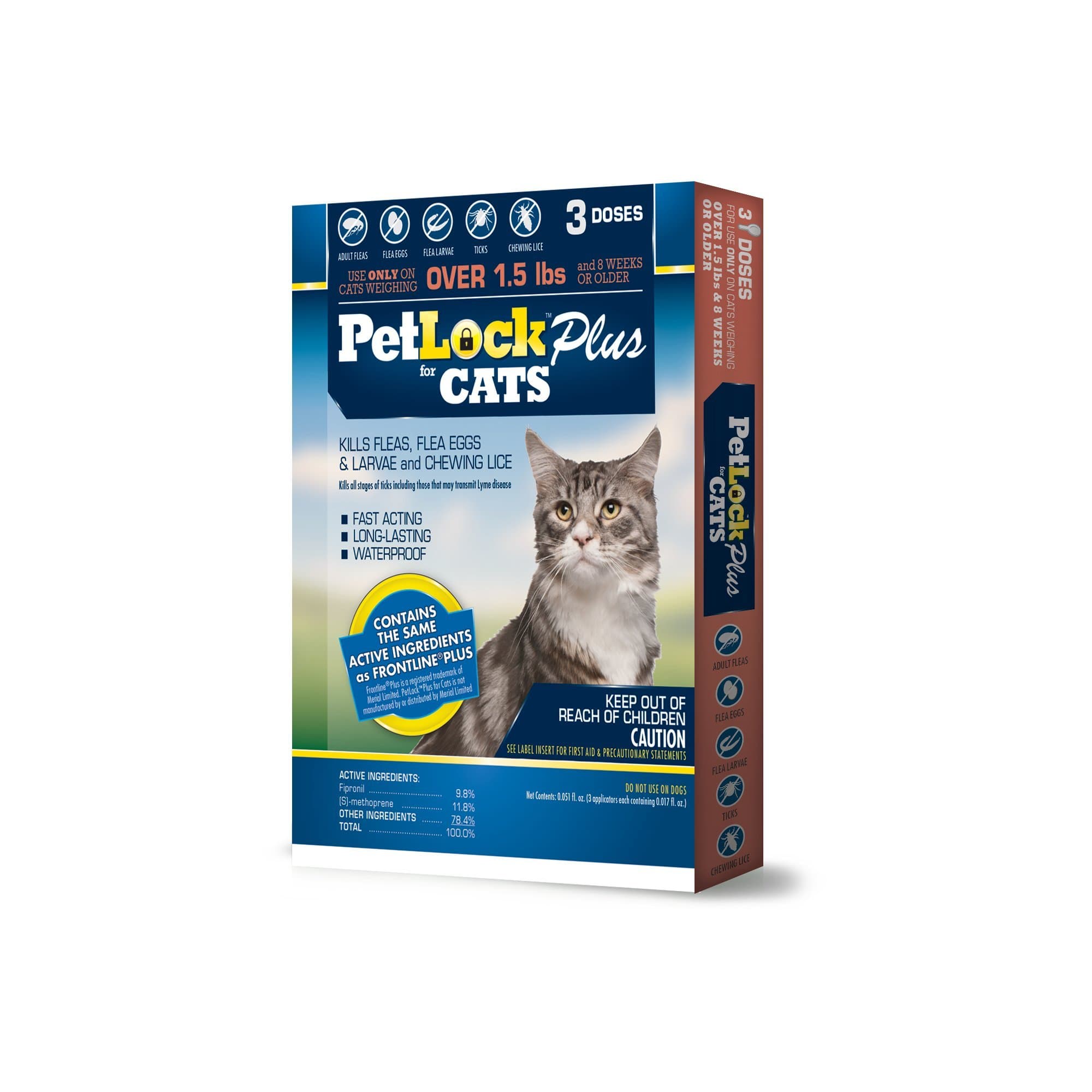 Flea/Tick F/Cat 1.5lb+