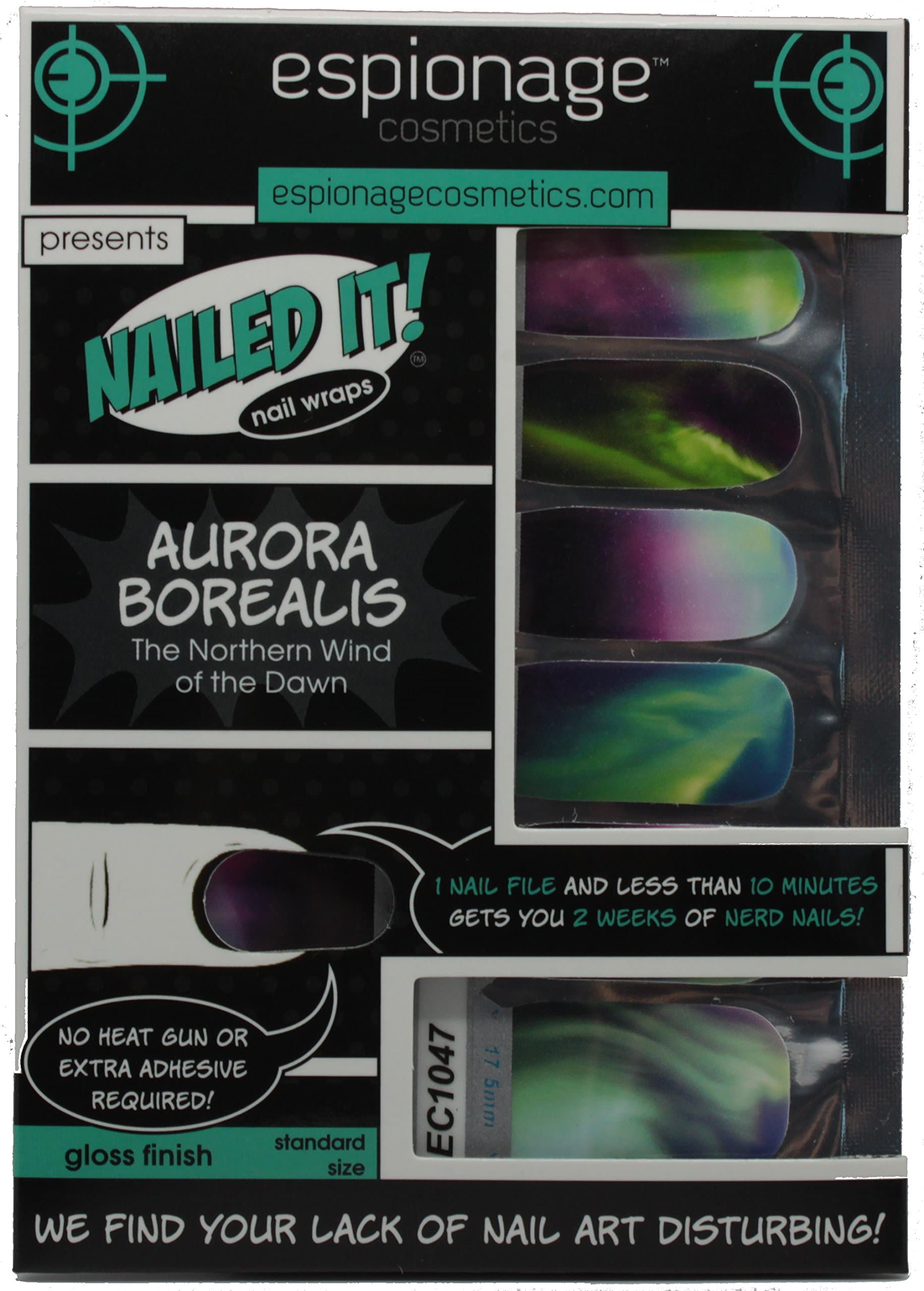 Espionage Cosmetics - Aurora Borealis Nail Wraps