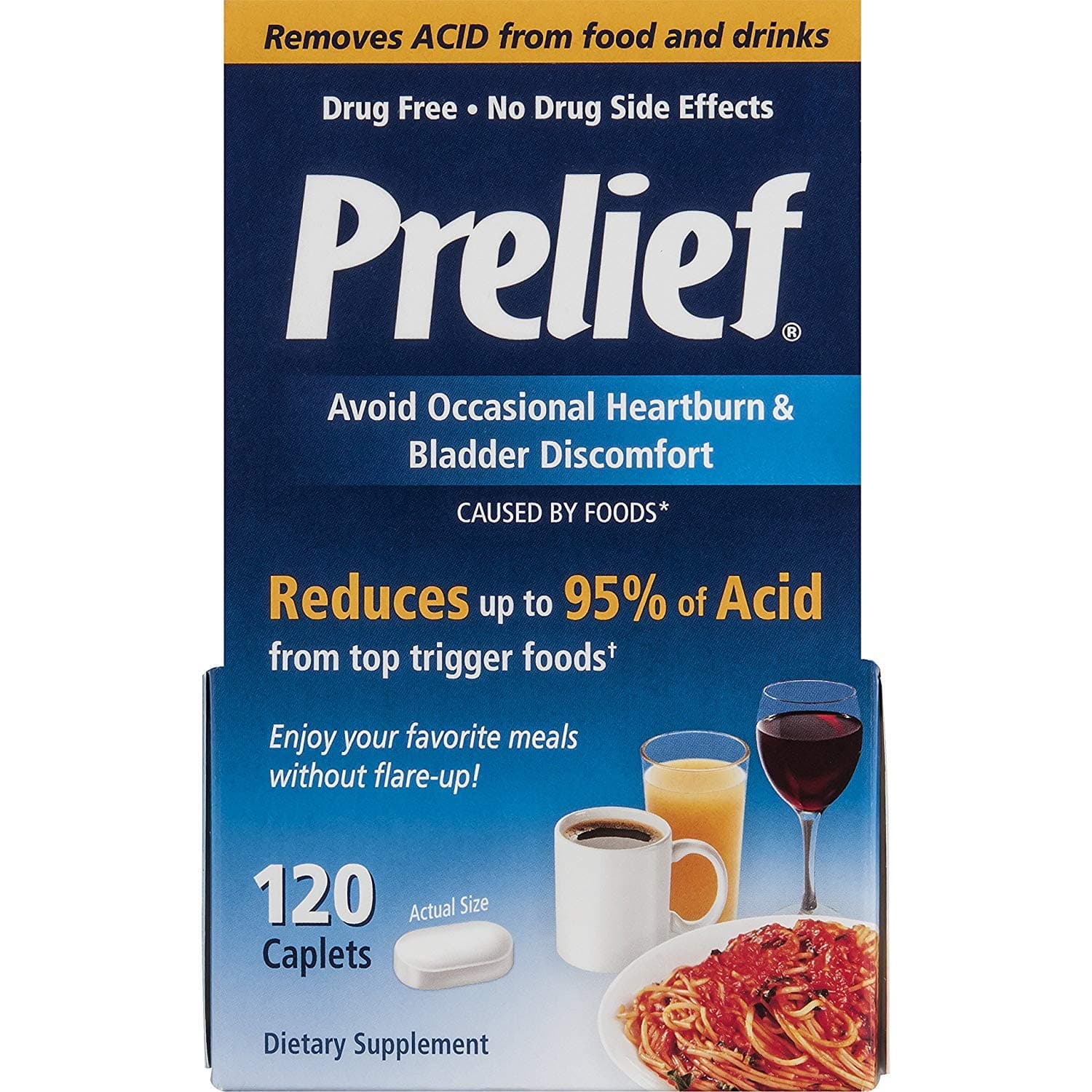 Prelief, Heartburn Relief - 120 Caplets